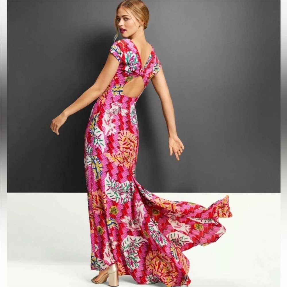 Zac Posen Target 20th Anniversary Collection Pink‎ Safety Pin Maxi Size 18 W - Picture 2 of 13